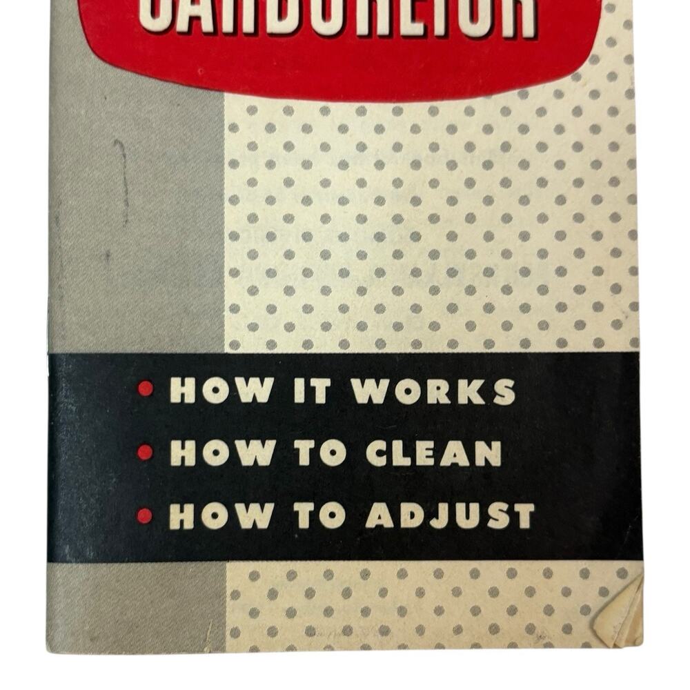 VTG 1958 "Know Your Carburetor" Gum Out Advertisement Automotive Car Repair 50s - Picture 5 of 12